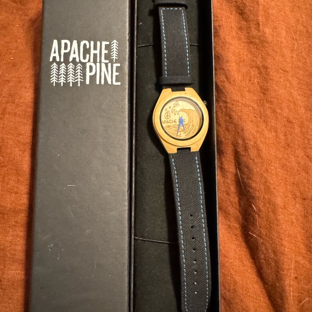 Black and Wood Men's Watch